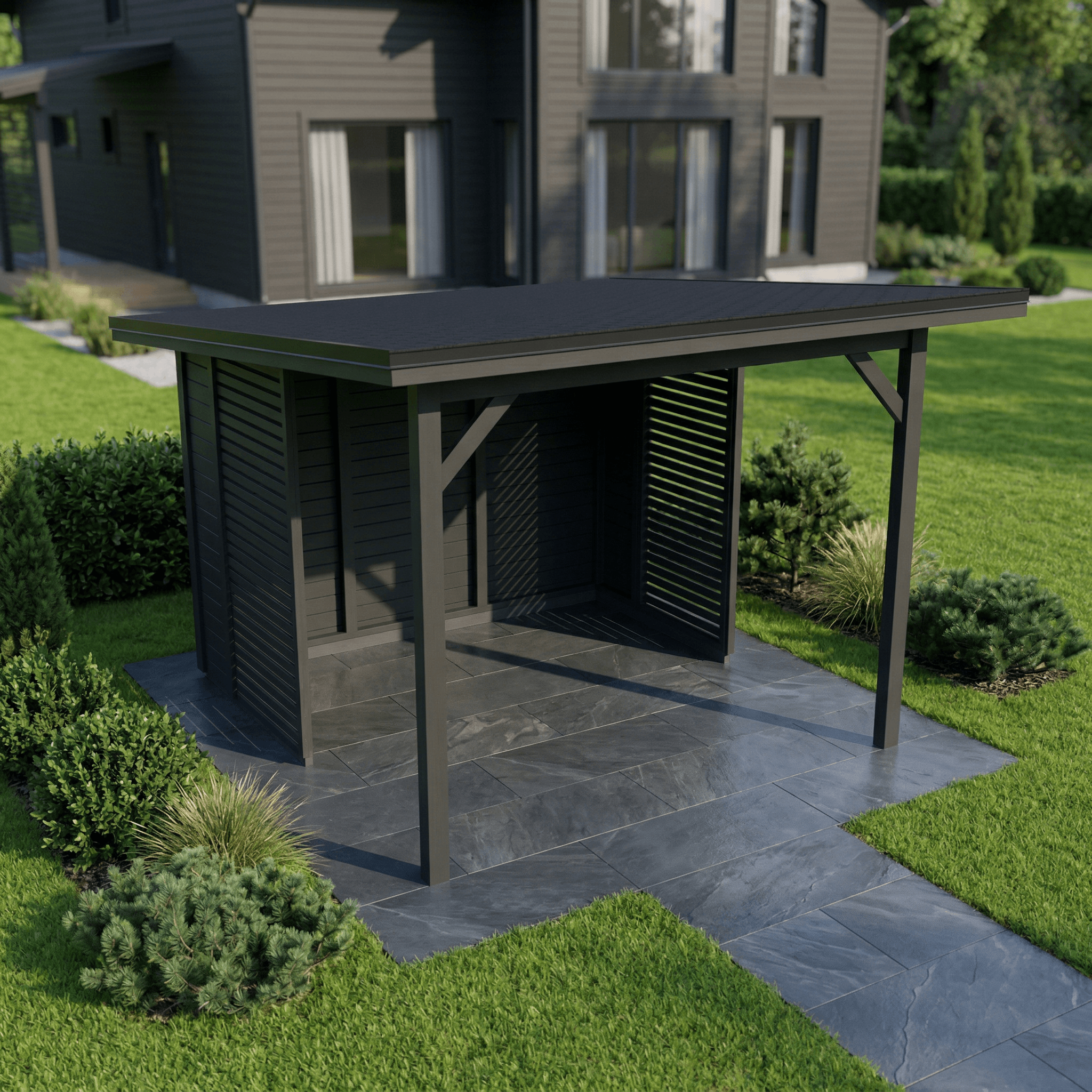 Helppå-Grillikatos, lapekattoinen