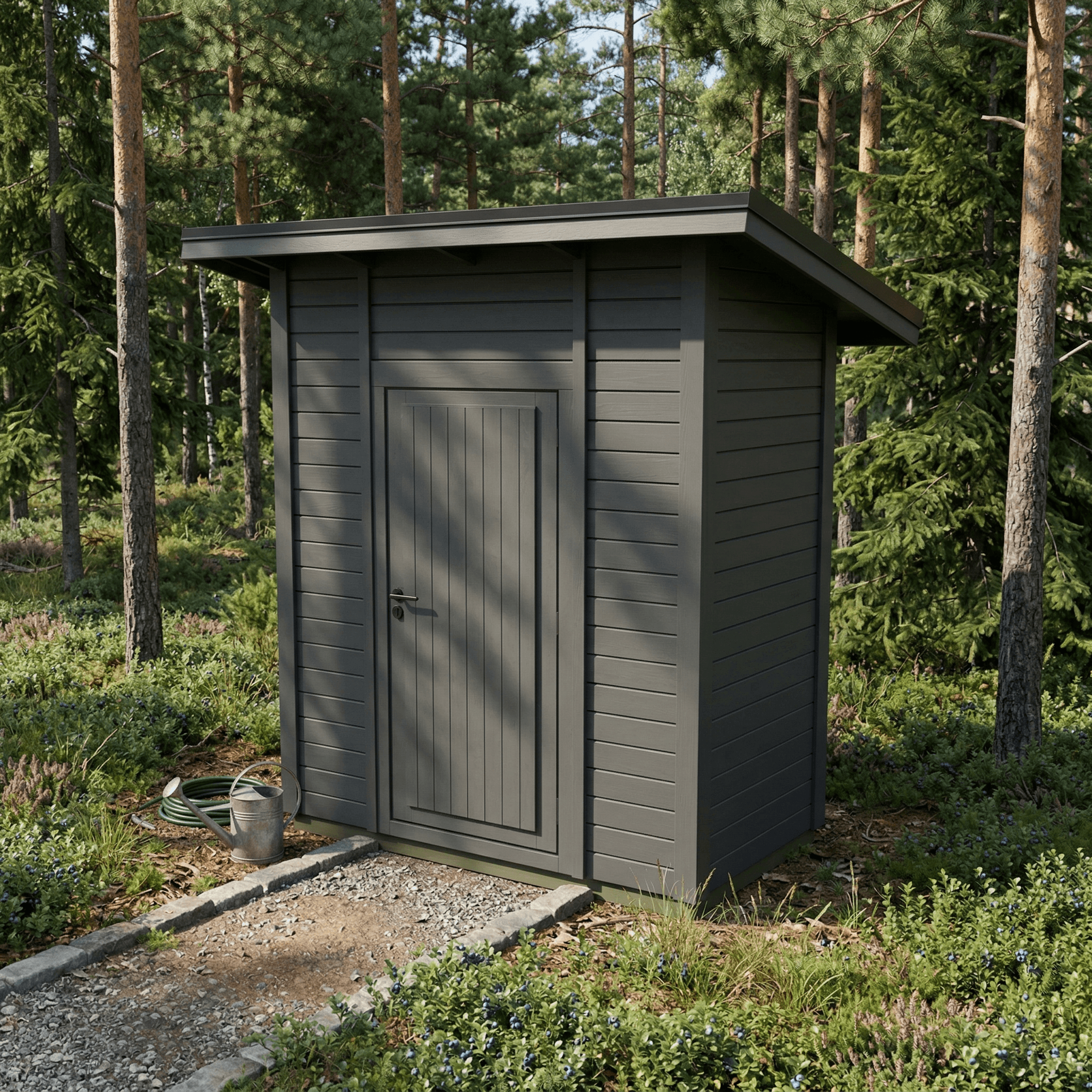 Helppå-Pihavarasto lapekattoinen 2,5m2