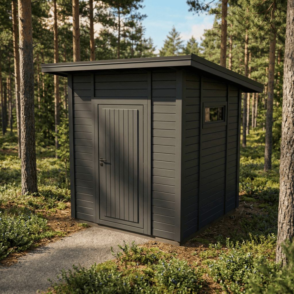 Helppå-Pihavarasto lapekattoinen 4,4m2