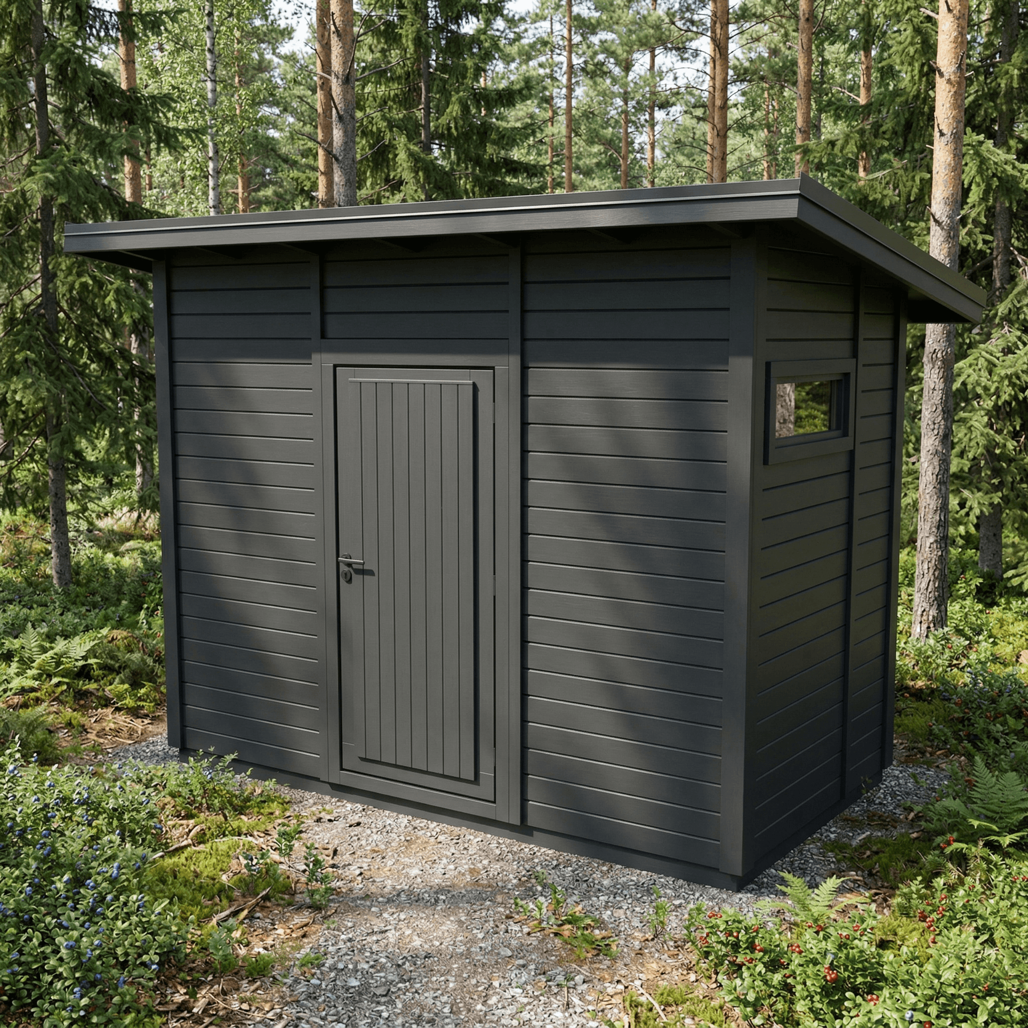 Helppå-Pihavarasto lapekattoinen 5m2