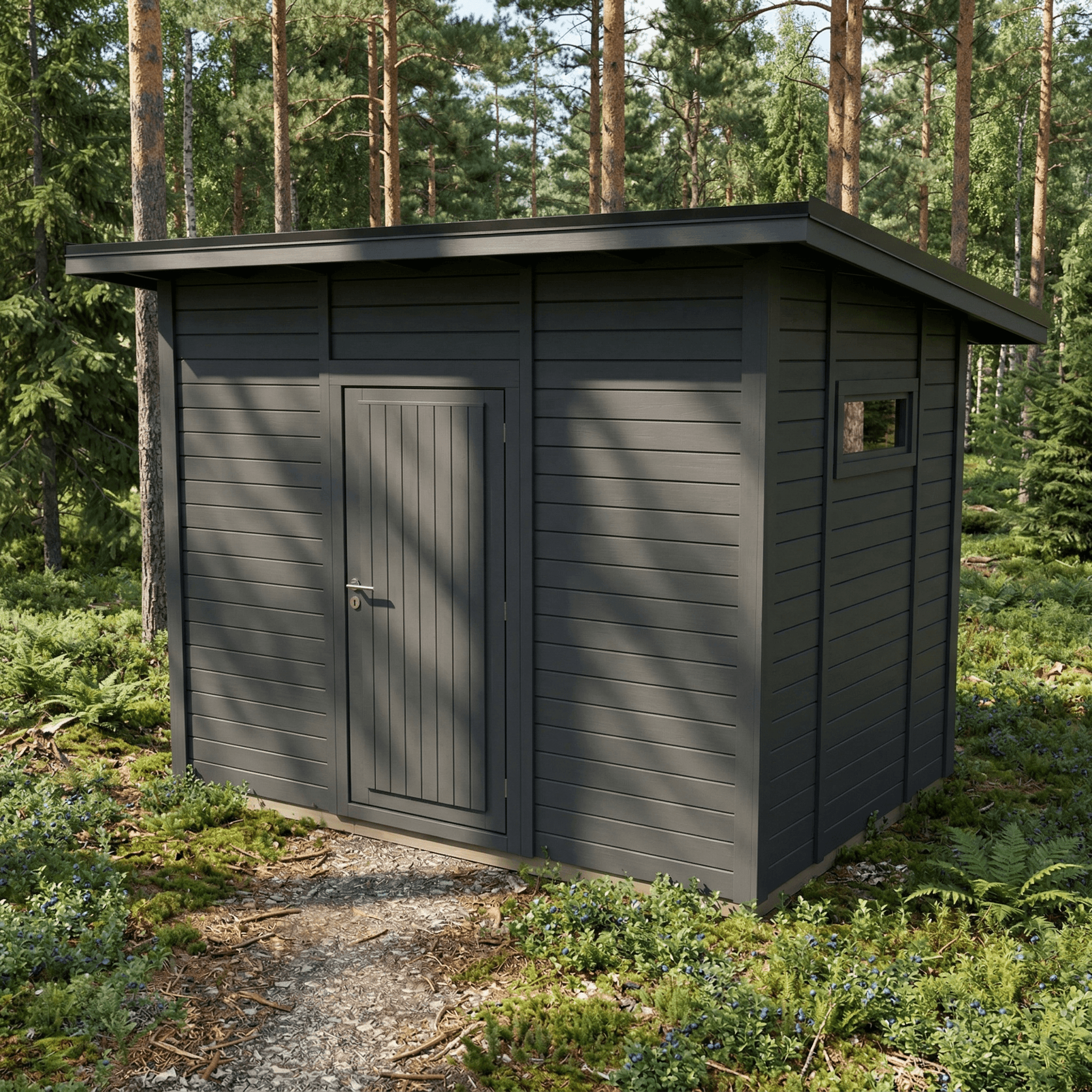 Helppå-Pihavarasto lapekattoinen 6,6m2