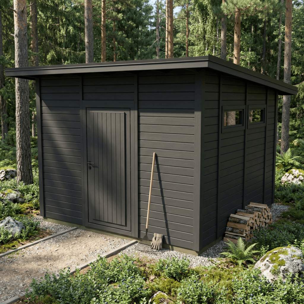 Helppå-Pihavarasto lapekattoinen 9,6m2