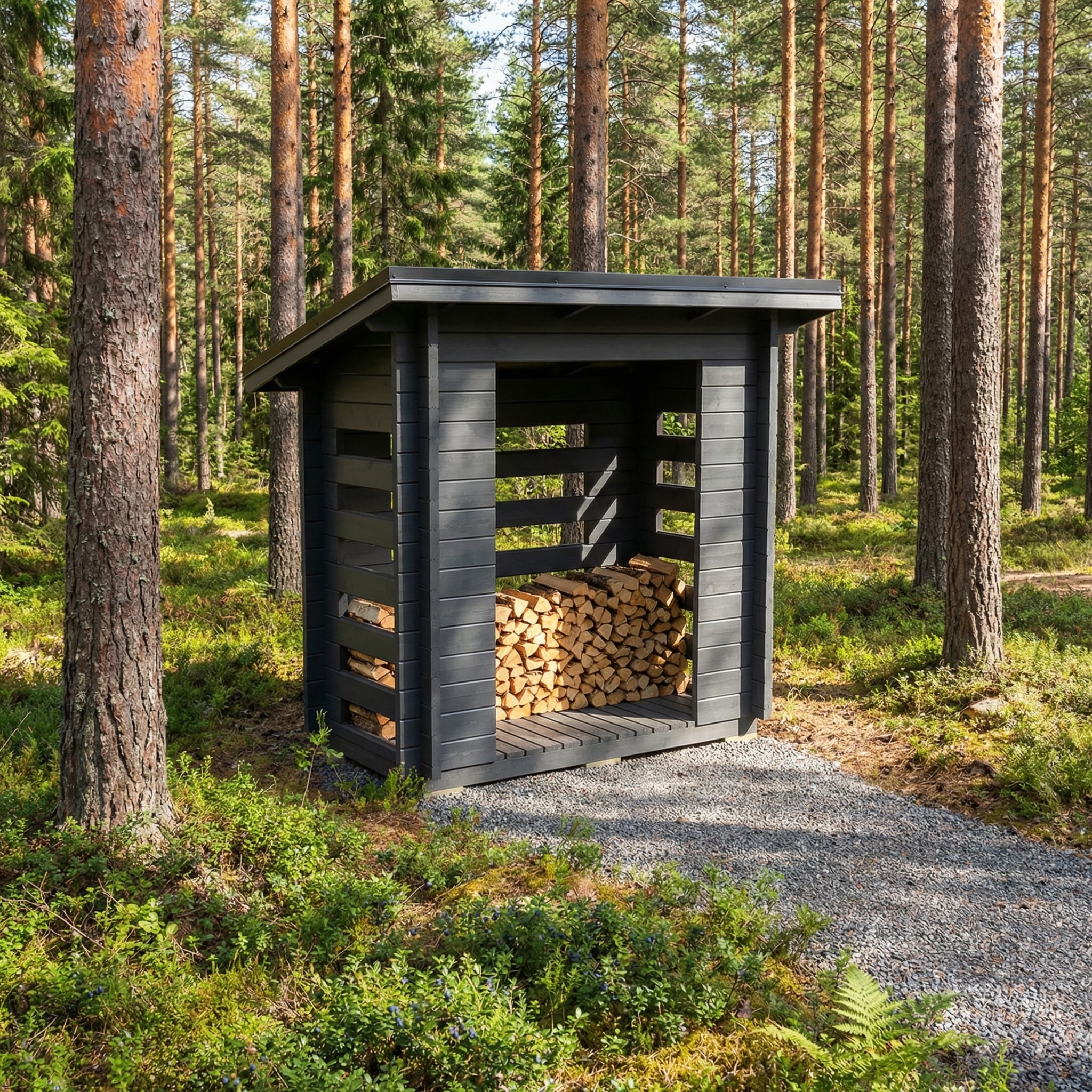 Polttopuukatos Partio 2m2