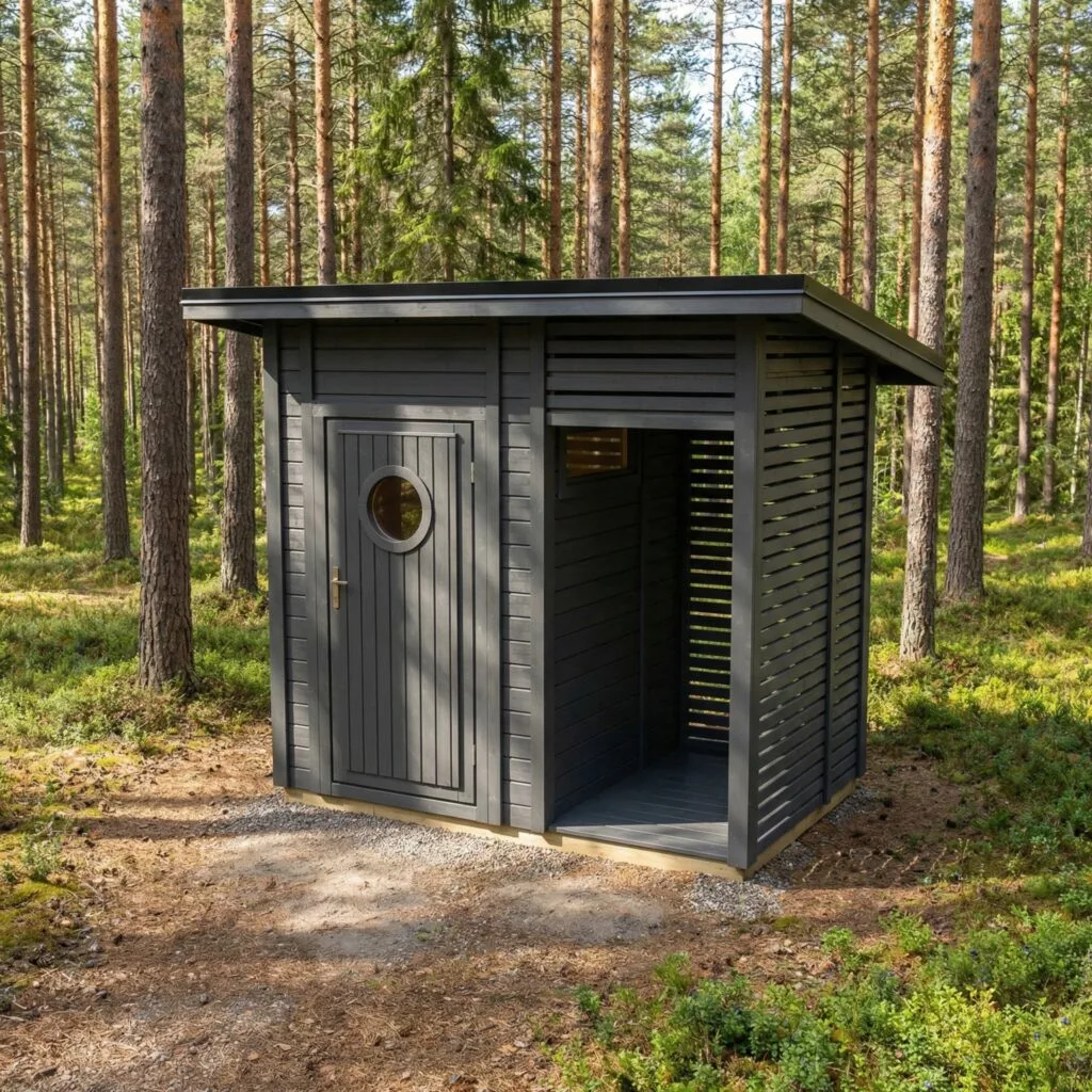 Helppå-Huussi katoksella, Helppå-elementti