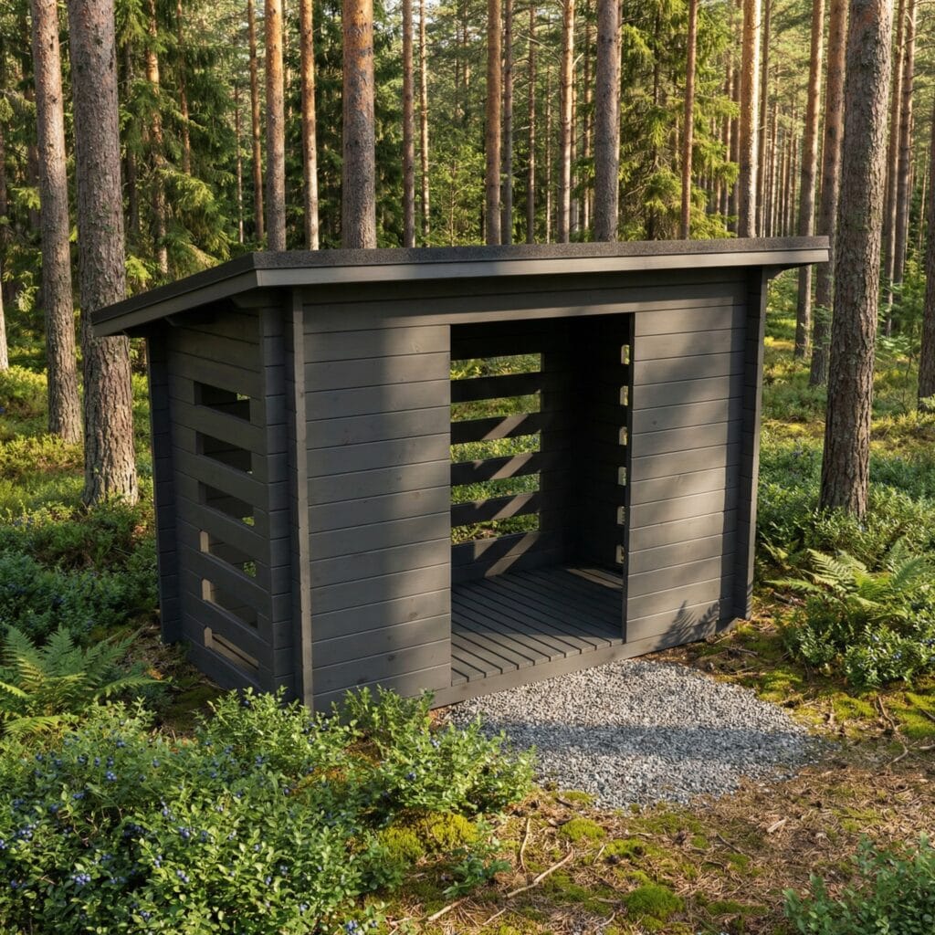 Polttopuukatos Partio 4,5m2