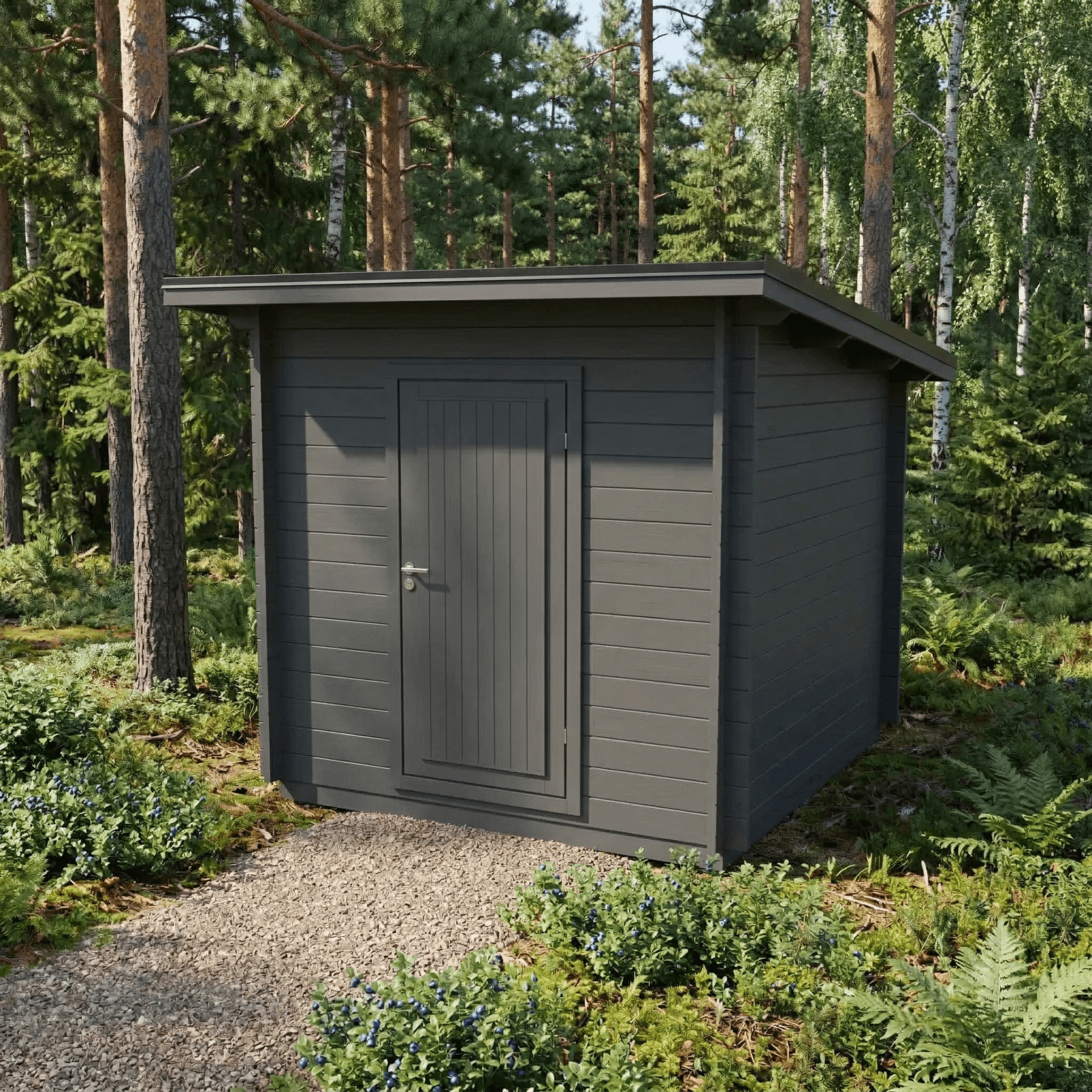 Pihavarasto Tara F lapekattoinen 6,4 m2