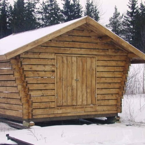 Puuvaja Vinoseinäinen 10 m2