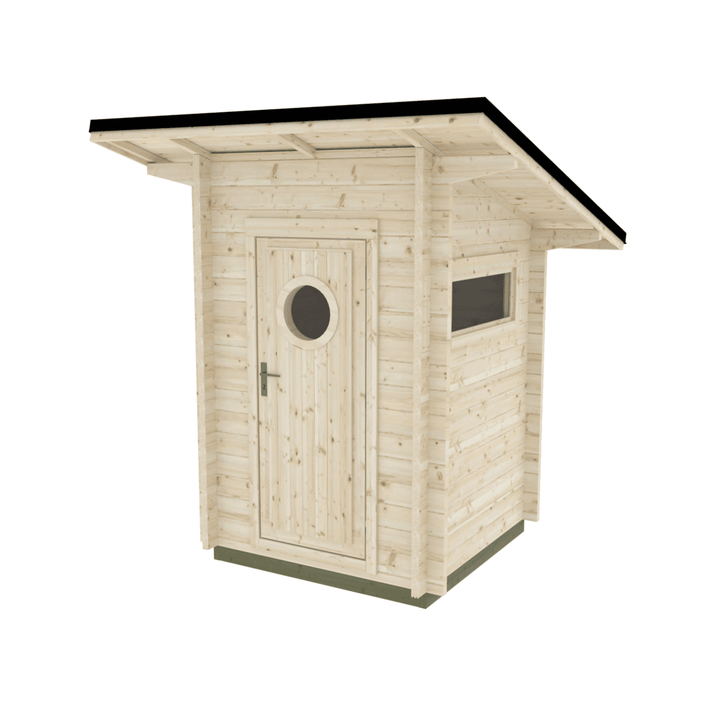 Ulkokäymälä Lapekattoinen