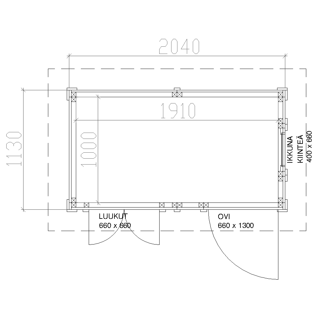 Helppå-Leikkimökki Ilpo pohjakuva