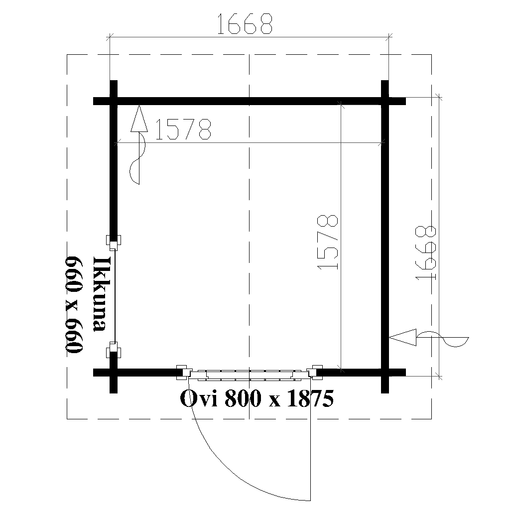 Hirsihuussi Ilona pohjakuva