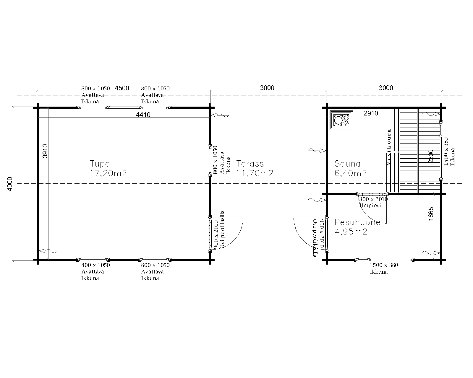 Sauna Pietari pohjakuva