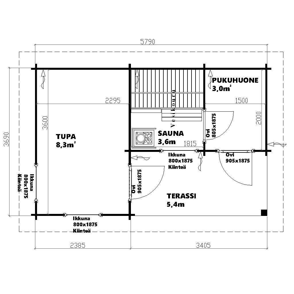 Sauna Sofia pohjakuva
