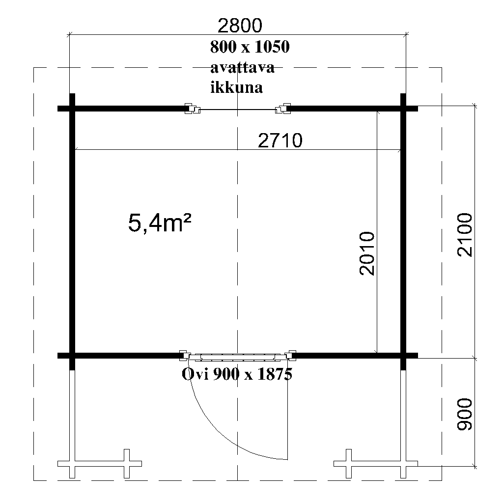 Vierasmaja Wilma pohjakuva