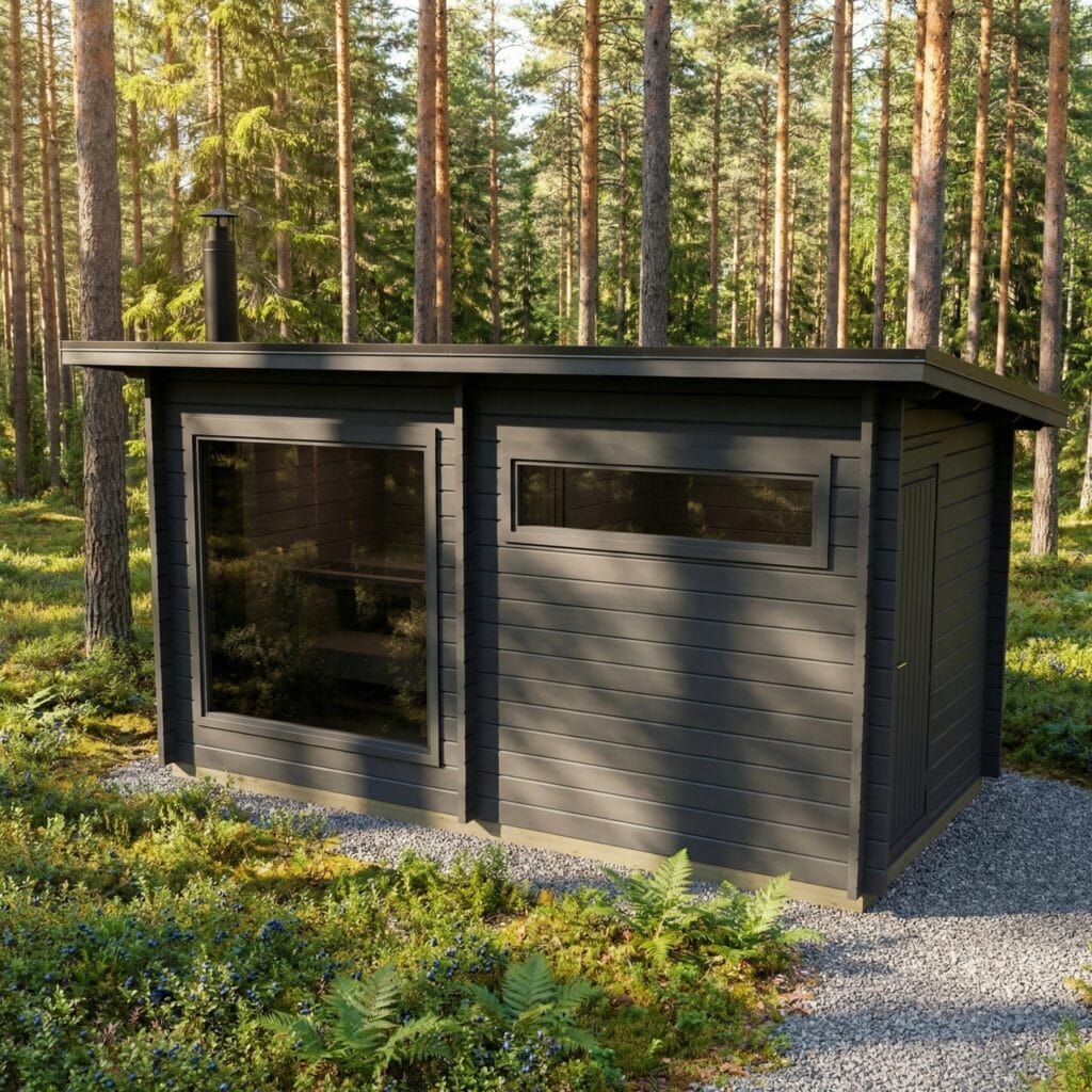 Pihasauna Hiili + pukuhuone