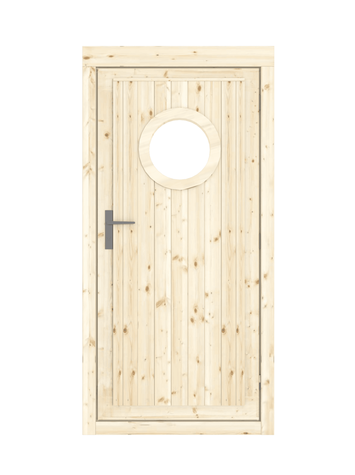 Ovi pienellä pyöreällä ikkunalla  900 x 1875 mm