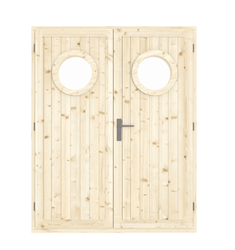 Pariovi pyöreillä ikkunoilla 1500 x 1875 mm